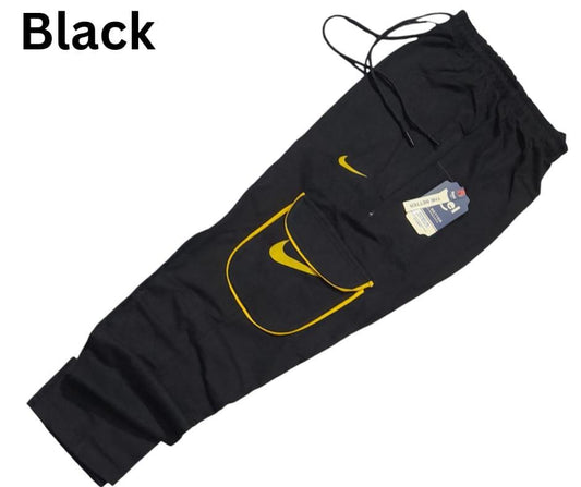 1 Pc Men's Cotton Plain Cargo Pants- GSM 270