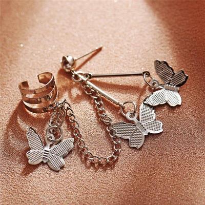 Butterfly Hanging Ear Cuffs
