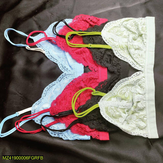 Cotton Net Lace Bra