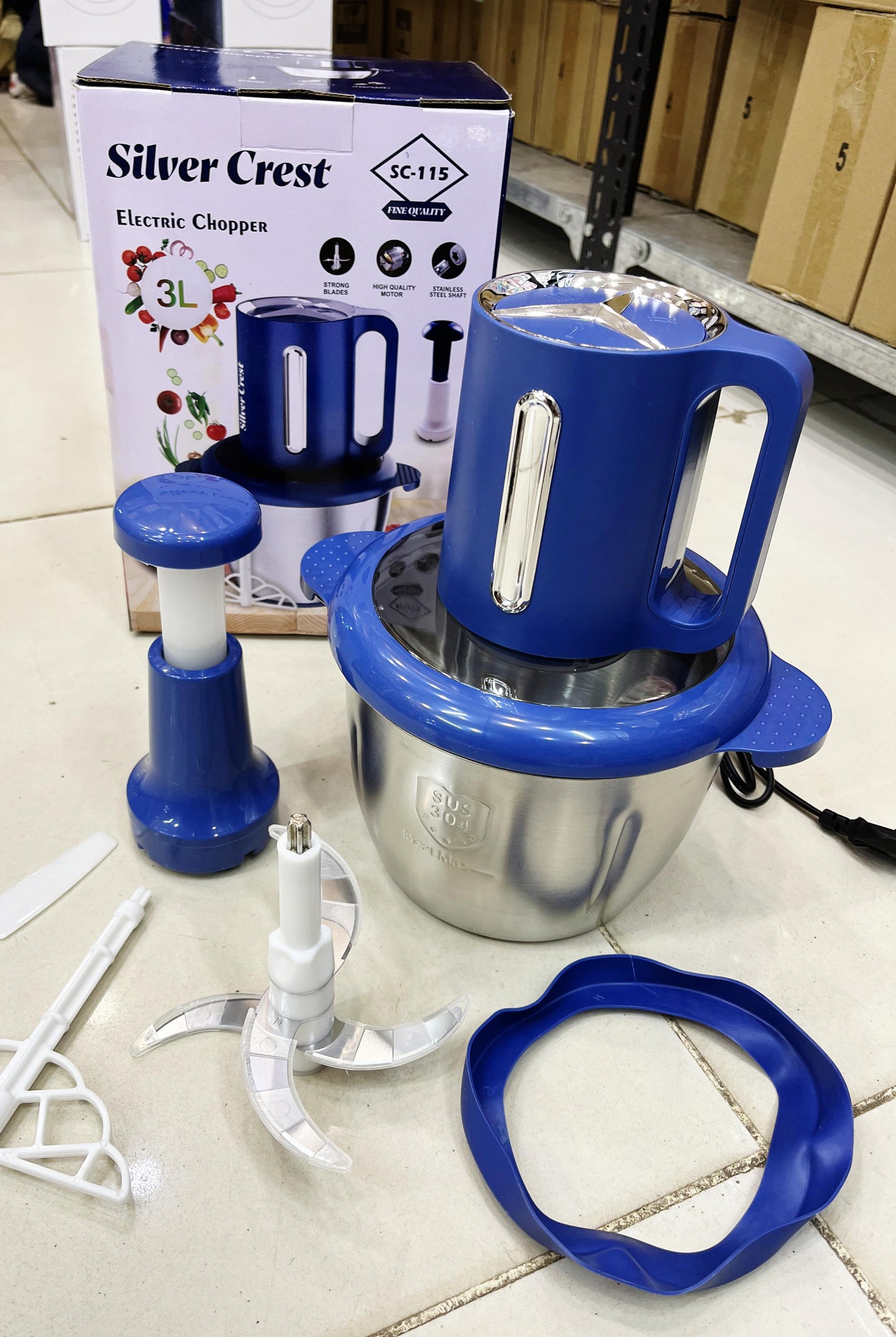 Manual+Electric Silver Crest New Meat Grinder