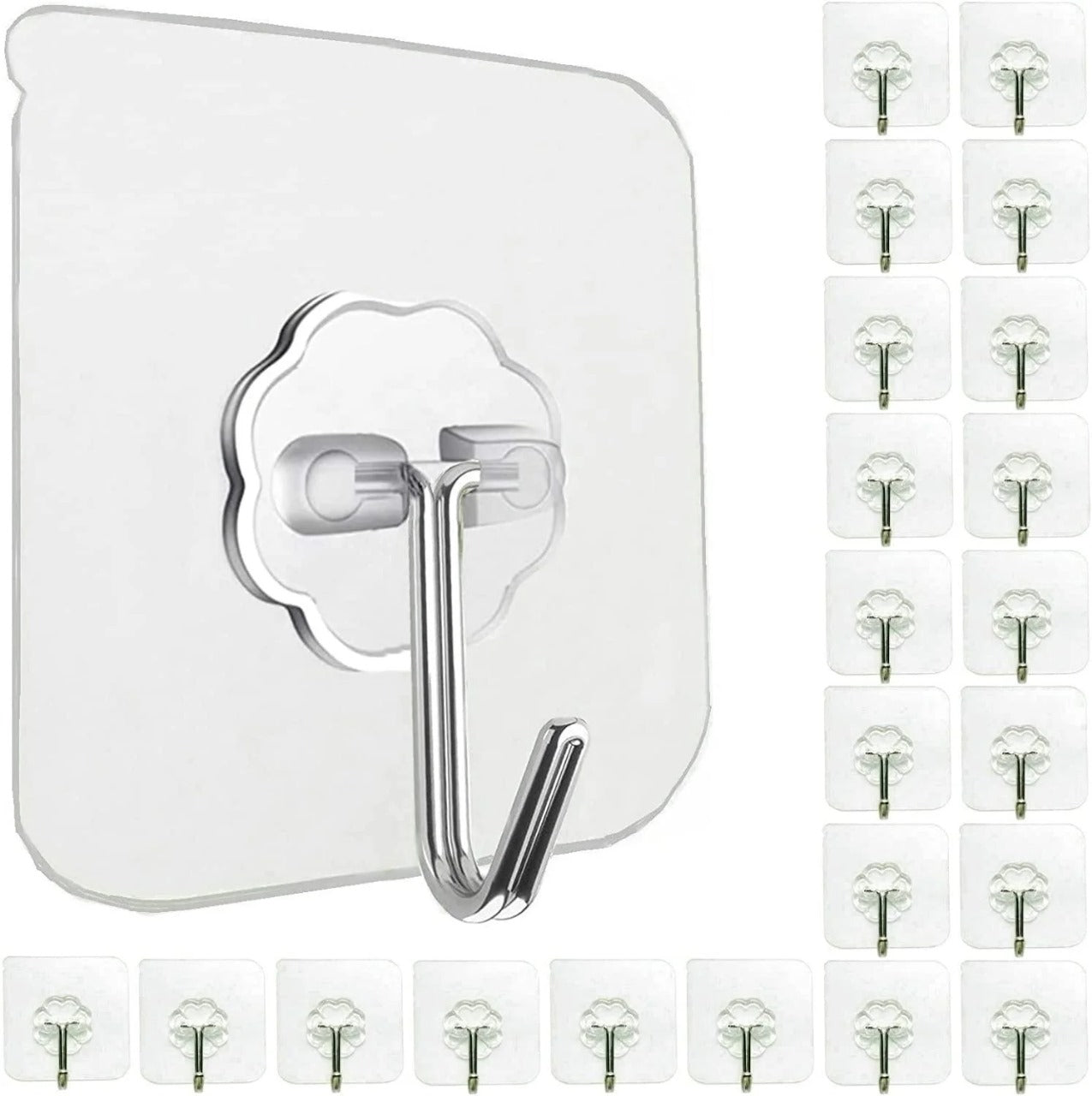 Pack of 10 Single Sticky Wall Hook