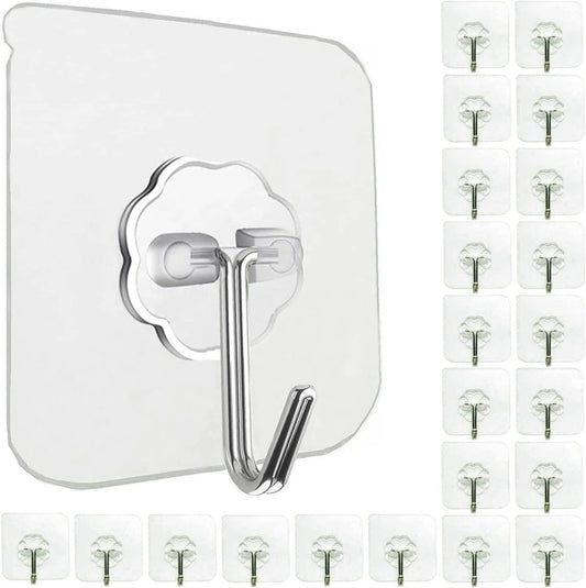 Pack of 10 Single Sticky Wall Hook
