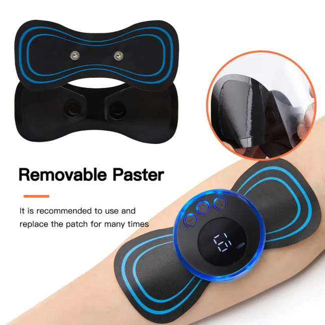 Portable Mini EMS Massager: Muscle Stimulator for Neck, Back, Legs & More