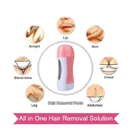 Complete Waxing Set with Heater, Refill & Strips easy and effective at-home hair removal