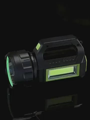 *Big Size Handle Torch Light + 5000mah Power bank